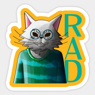 Rad Cat Sticker